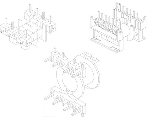 Weisser ETD, EFD, RM Type Bobbins