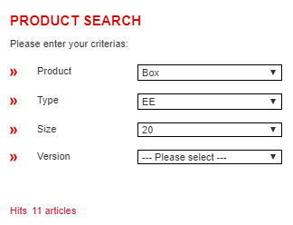 Image of filled in selection boxes.